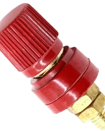 Terminal de Batería de Cobre M6 con Poste de Unión Rojo
