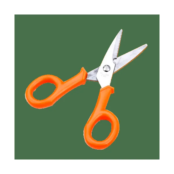 Tijera de electricista 14 cm inox Naranja