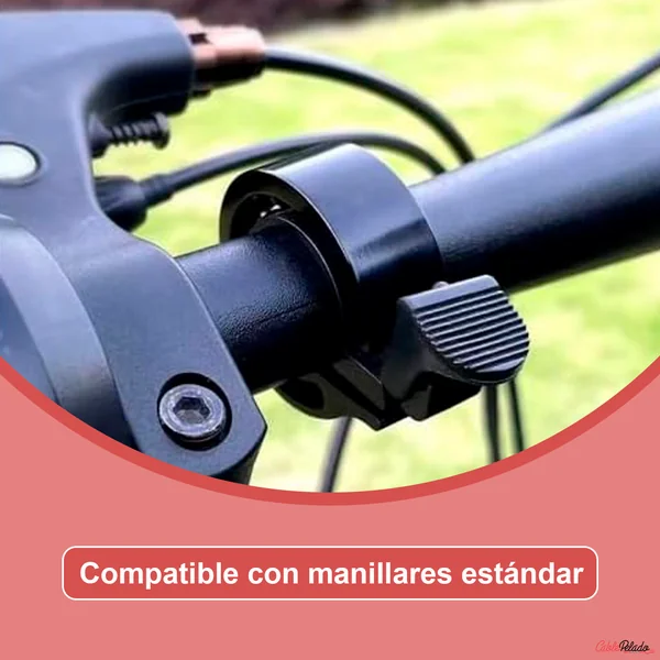 Timbre Bicicleta 90dB Diametro 22 mm Negro