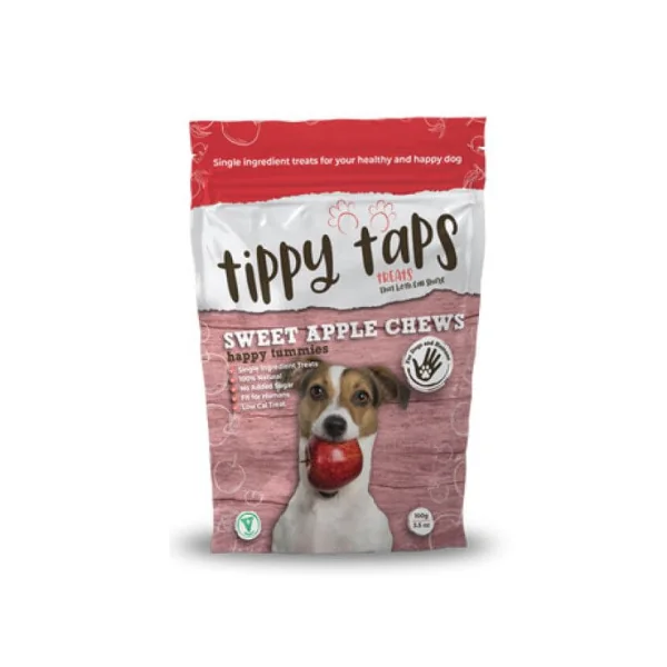 Tippy Taps Snack de Manzana Roja para Perros