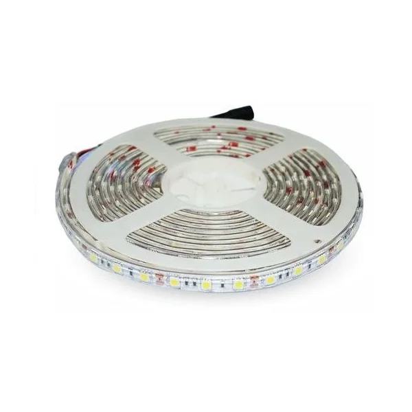 Tira LED 12V DC SMD5050 60LED luz calida 5 M 14.4W