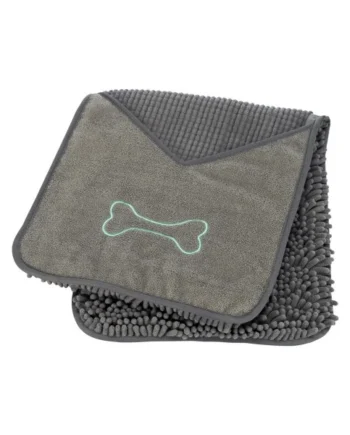 Toalla para Secado con Manoplas Integradas gris