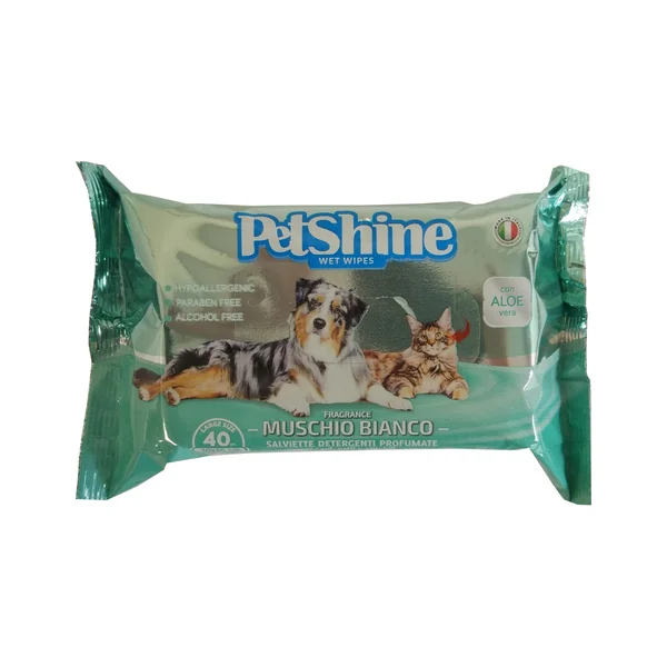 Toallitas Higiene para Perro y Gato, Musgo Blanco Aloe