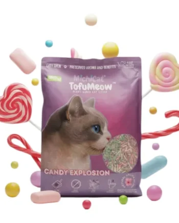 TofuMeow Candy Explosión Arena de Tofu para Gatos — Aglomerante Perfumada