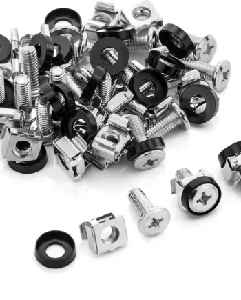 Tornilleria M6 para rack 4 unidades tornillo Gris