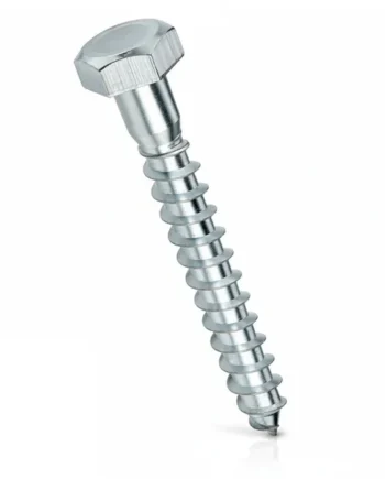 Tornillo/Tirafondo cabeza hexagonal DIN 571 6X50 Plateado