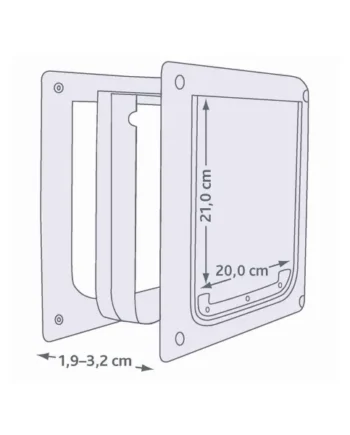 Trampilla 2 Opciones, XS-S blanco