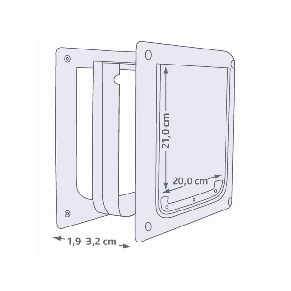 Trampilla 2 Opciones, XS-S blanco