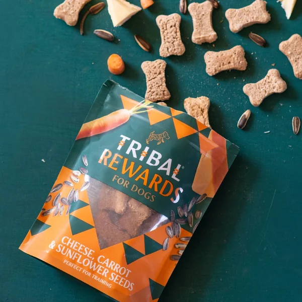 Tribal Rewards - Galletas con Queso, Zanahoria y Semillas de Girasol