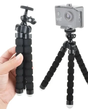 Tripode mini flexible 360 grados para camaras Negro
