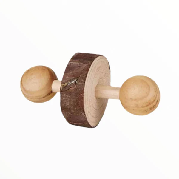 Trixie Juguete Pack Pesas de Madera con Cascabel para Conejos