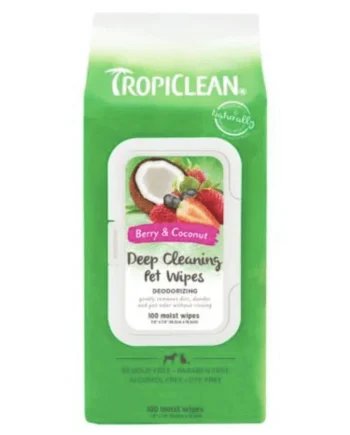 TropiClean Toallitas limpieza profunda perros gatos 100 unidades
