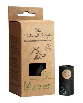 TSP Bolsas Caca Compostables – Con Asas (8 rollos/112 bolsas)
