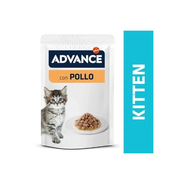 Tu destino en línea para Advance Kitten Con Pollo Comida Húmeda Para Gatos - ¡Compra en Gatospetshop.com hoy mismo!
