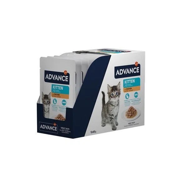 Tu destino en línea para Advance Kitten Con Pollo Comida Húmeda Para Gatos - ¡Compra en Gatospetshop.com hoy mismo!