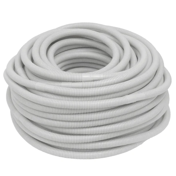 Tubo Corrugado Doble Capa 50 Metros Blanco