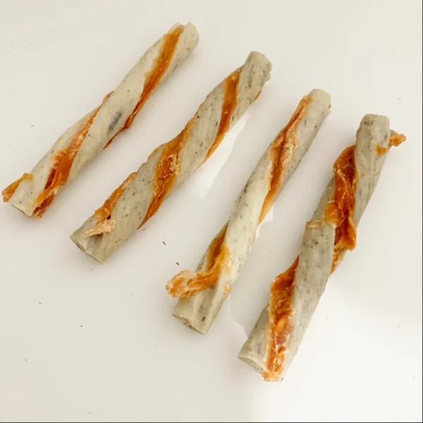 Twister de piel de vacuno, tripa y pollo SnackOMio