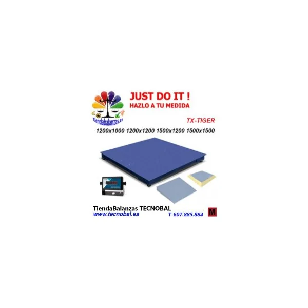 TX-TIGER ACCUREX 300/600/1500/3000Kg Plataforma de Gram