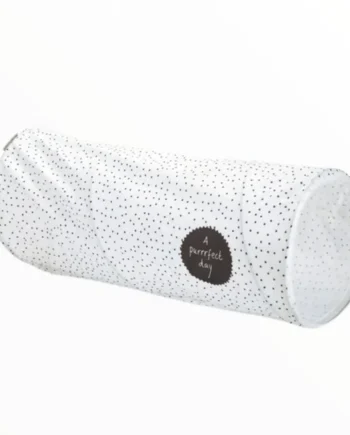 Túnel Topitos Beeztees Blanco y Negro para Gatos y Conejos