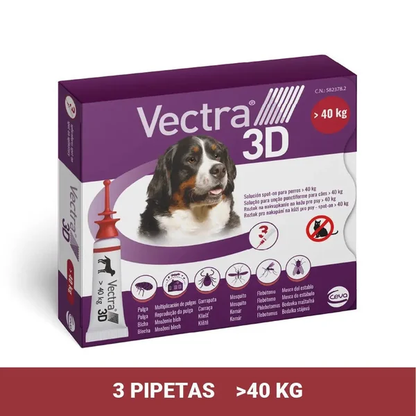 Vectra 3D Pipeta Antiparasitaria para Perros