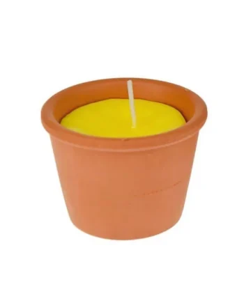 Vela de Citronela en Terracota