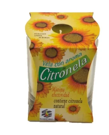 Vela de Citronela en Vaso de Cristal