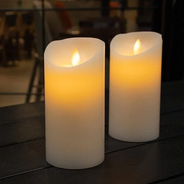 Vela LED de cera real 10 x 15 cm 1.5W
