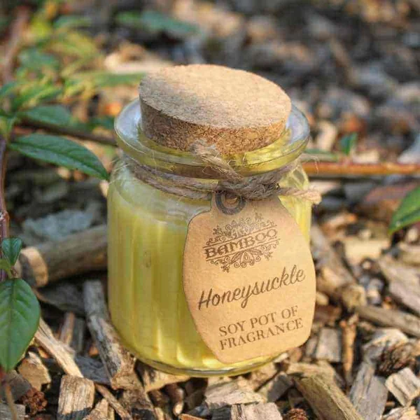 Vela Sostenible de Cera de Soja - Fragancia Madreselva