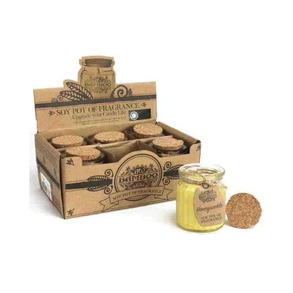 Vela Sostenible de Cera de Soja - Fragancia Madreselva