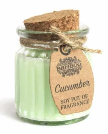 Vela Sostenible de Cera de Soja - Fragancia Pepino