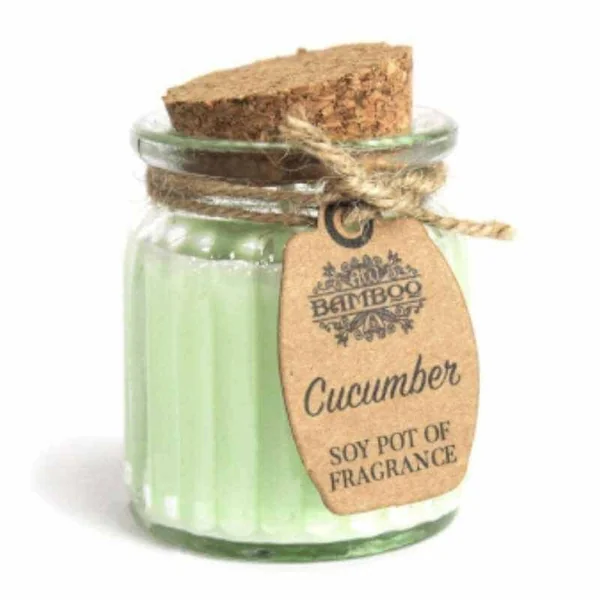 Vela Sostenible de Cera de Soja - Fragancia Pepino