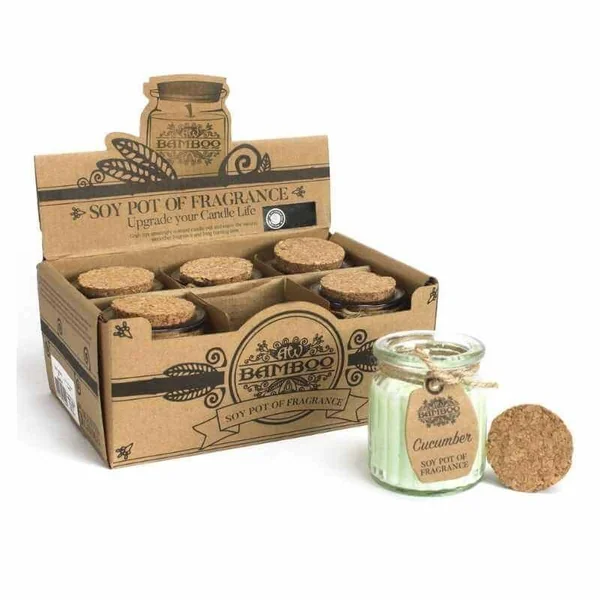 Vela Sostenible de Cera de Soja - Fragancia Pepino