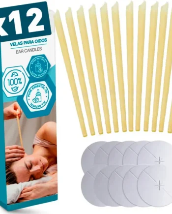 Velas para Oídos Limpieza Efectiva y Segura | Pack de 12 Conos
