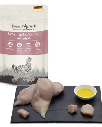 Venandi- Pouch kitten de pollo con aceite de salmón 125gr