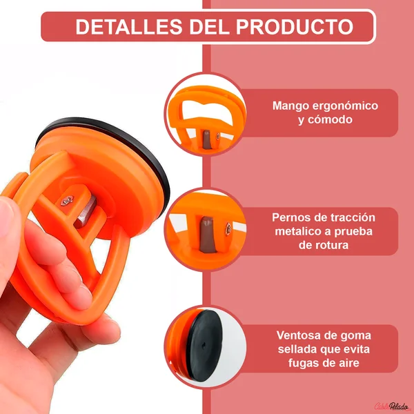 Ventosa Para Sacar Bollos v2 Naranja