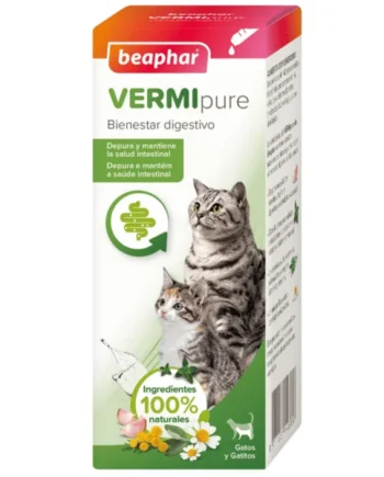 VermiPure Gatos Líquido Antiparasitario INTERNO Natural 50 ml