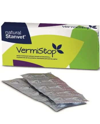 VERMISTOP Antiparasitario interno natural comprimidos perros gatos
