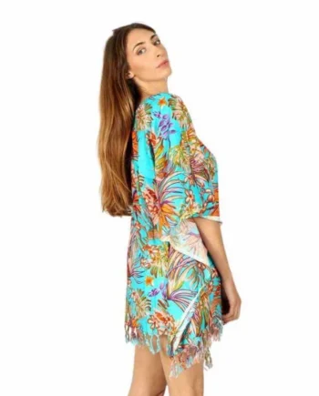Vestido Poncho Estampado