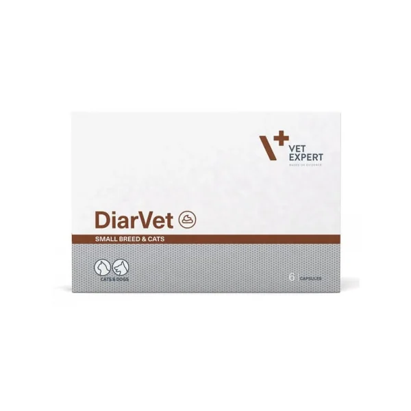 Vet Expert DiarVet Cápsulas Perros de Razas Pequeñas y Gatos