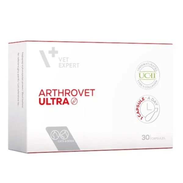 VetExpert Arthrovet ULTRA condroprotector perros y gatos 30 cápsulas