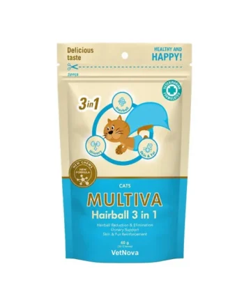 VetNova Multiva Hairball 3 en 1 Gatos
