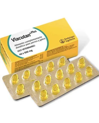 VIACUTAN PLUS 40 cap. para piel de perros y gatos