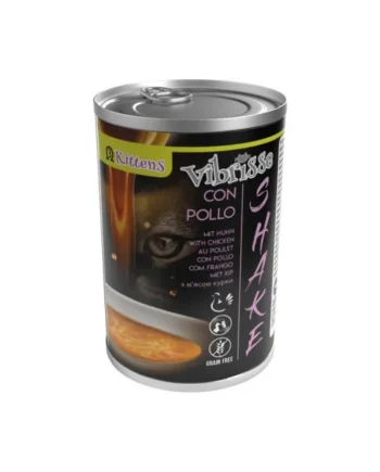 Vibrisse Shake Kitten con Pollo en Caldo Latas para Gatos