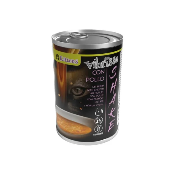 Vibrisse Shake Kitten con Pollo en Caldo Latas para Gatos