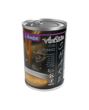 Vibrisse Shake Senior con Atún en Caldo Latas para Gatos