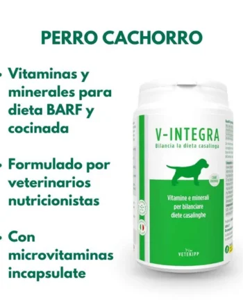 V-INTEGRA Cachorro suplemento cocinada y BARF