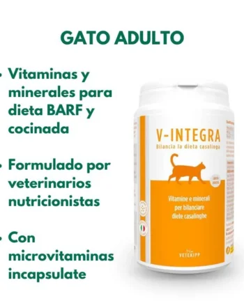 V-INTEGRA Gato Adulto y Anciano – Suplemento dieta casera y BARF