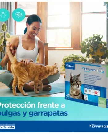 Virbac Effipro Duo Pipetas Antiparasitarias para Gatos 4 pipetas