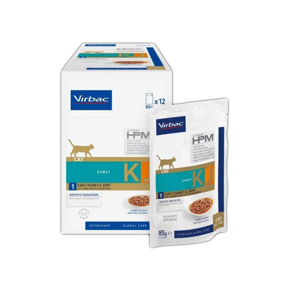 Virbac HPM KJ1 Early Kidney & Joint Gatos Sobres