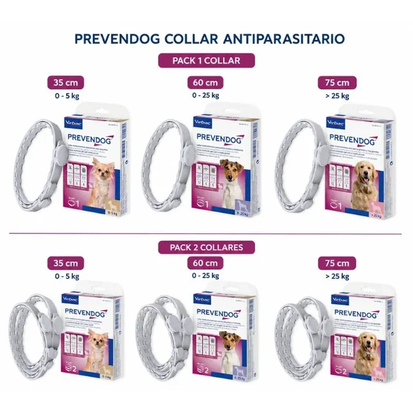 Virbac Prevendog Collar Antiparasitario para Perros